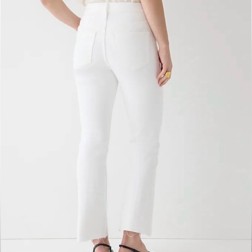 J.Crew 9” Demi Boot Crop White Denim - Picture 3 of 6